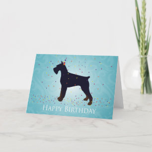 Giant Schnauzer Happy Birthday Design Kaart