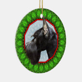 Giant Schnauzer Happy Howliday Keramisch Ornament (Rechts)