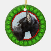 Giant Schnauzer Happy Howliday Keramisch Ornament (Voorkant)