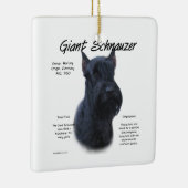 Giant Schnauzer History Design Keramisch Ornament (Rechts)