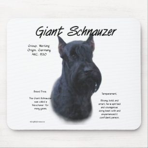 Giant Schnauzer History Design Muismat