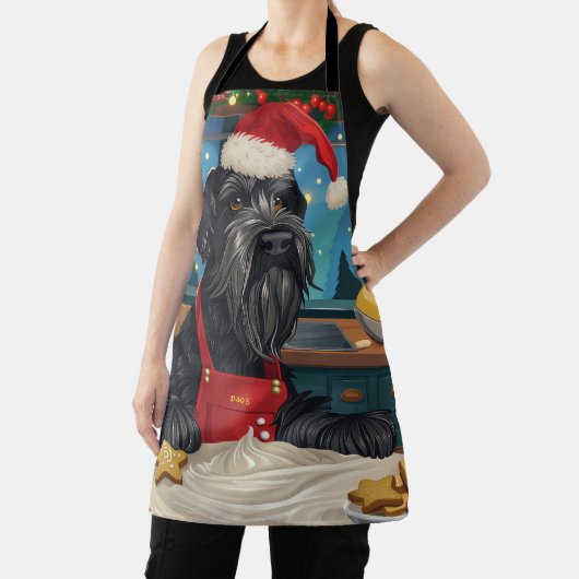 Giant Schnauzer Holiday Baking: Feestelijke Kerst Schort (Insitu)
