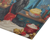 Giant Schnauzer Holiday Baking: Feestelijke Kerst Snijplank (Hoek)
