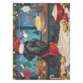 Giant Schnauzer Holiday Baking: Feestelijke Kerst Tafelkleed (Voorkant)
