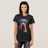 Giant schnauzer hond wandelen huisdier fan t-shirt (Voorkant volledig)