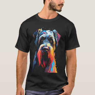 Giant schnauzer hond wandelen huisdier fan t-shirt