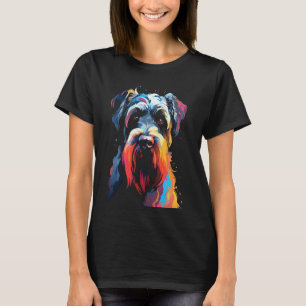 Giant schnauzer hond wandelen huisdier fan t-shirt