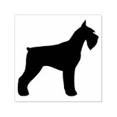 Giant Schnauzer Hondenras Silhouette Zelfinktende Stempel (Design)