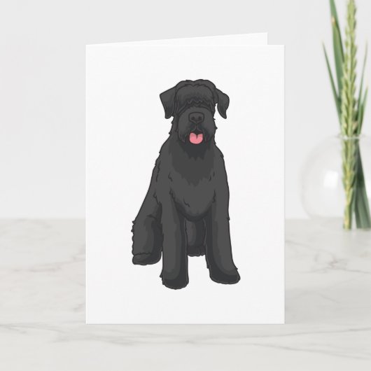 Giant Schnauzer Kaart (Voorkant)