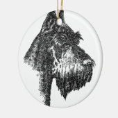 Giant-Schnauzer Keramisch Ornament (Links)