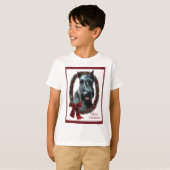 Giant Schnauzer kerstcadeautjes T-shirt (Voorkant volledig)