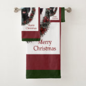 Giant Schnauzer Kerstmis Bad Handdoek (Insitu)