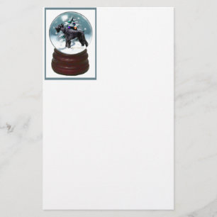 Giant Schnauzer Kerstmis Briefpapier