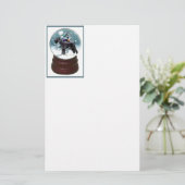 Giant Schnauzer Kerstmis Briefpapier (Staand voorkant)