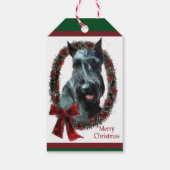 Giant Schnauzer Kerstmis Cadeaulabel (Achterkant)