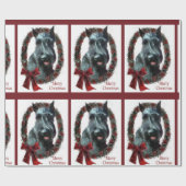 Giant Schnauzer Kerstmis Cadeaupapier (Vlak)