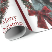 Giant Schnauzer Kerstmis Cadeaupapier (Rol Hoek)