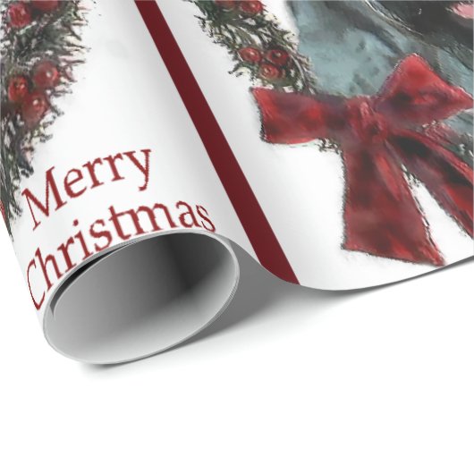 Giant Schnauzer Kerstmis Cadeaupapier (Rol Hoek)