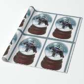 Giant Schnauzer Kerstmis Cadeaupapier (Uitgerold)