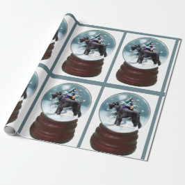 Giant Schnauzer Kerstmis Cadeaupapier