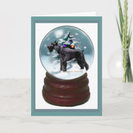 Giant Schnauzer Kerstmis Feestdagen Kaart