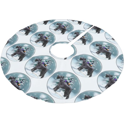 Giant Schnauzer Kerstmis Kerstboom Rok (Gekanteld)