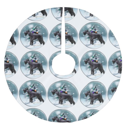 Giant Schnauzer Kerstmis Kerstboom Rok (Voorkant)