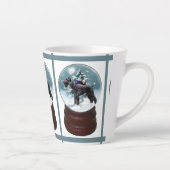 Giant Schnauzer Kerstmis Latte Mok (Rechts)