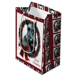 Giant Schnauzer Kerstmis Medium Cadeauzakje