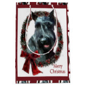Giant Schnauzer Kerstmis Medium Cadeauzakje (Voorkant)