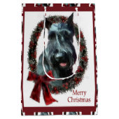 Giant Schnauzer Kerstmis Medium Cadeauzakje (Achterkant)