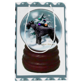 Giant Schnauzer Kerstmis Medium Cadeauzakje