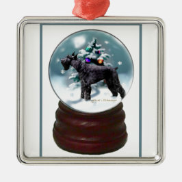 Giant Schnauzer Kerstmis Metalen Ornament