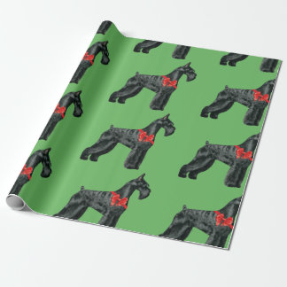Giant Schnauzer kerstpapier Cadeaupapier