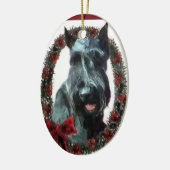 Giant Schnauzer kerstversiering Keramisch Ornament (Links)
