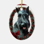 Giant Schnauzer kerstversiering Keramisch Ornament (Voorkant)