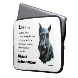 Giant Schnauzer Love is Gifts Laptop Sleeve
