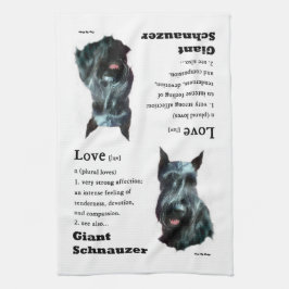 Giant Schnauzer Love is Gifts Theedoek