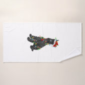 Giant Schnauzer Lover Xmas Santa Giant Schnauzer C Badhanddoek (Badhanddoek)