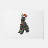 Giant Schnauzer Lover Xmas Santa Giant Schnauzer C Deurmat (Voorkant)