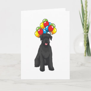Giant Schnauzer met ballon Kaart