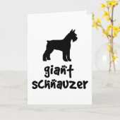 Giant Schnauzer met coole tekst Kaart (Gele Bloem)