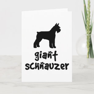 Giant Schnauzer met coole tekst Kaart