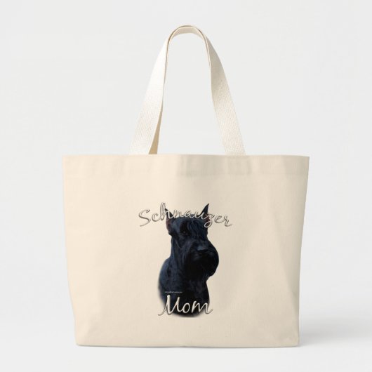 Giant Schnauzer Moeder 2 Grote Tote Bag (Voorkant)