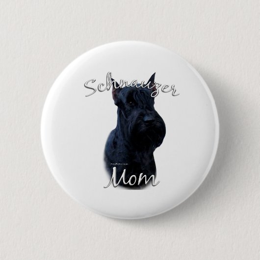 Giant Schnauzer Moeder 2 Ronde Button 5,7 Cm (Voorkant)