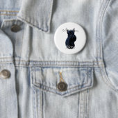 Giant Schnauzer Moeder 2 Ronde Button 5,7 Cm (In situ)