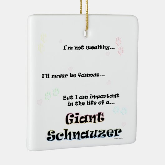 Giant Schnauzer-Ornament Keramisch Ornament (Rechts)