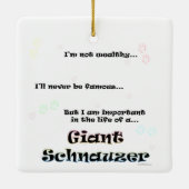 Giant Schnauzer-Ornament Keramisch Ornament (Achterkant)