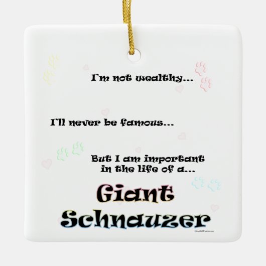 Giant Schnauzer-Ornament Keramisch Ornament (Voorkant)