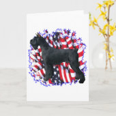 Giant Schnauzer Patriot Kaart (Gele Bloem)